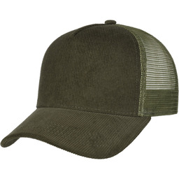 Czapka Trucker Uni Cord by Lipodo, oliwkowy, One