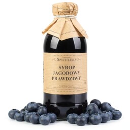 Syrop jagodowy 330 ml prawdziwy naturalny z jagód