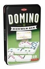 Domino szóstkowe (klasyczne) Deluxe w puszce