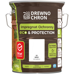 Impregnat ochronny ECOPROTECTION biały 4,5 l Drewnochron