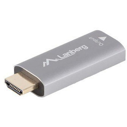 Lanberg Adapter HDMI(M)-Displayport(F)4K srebrny