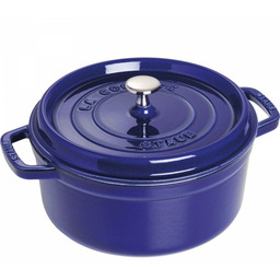 Staub Garnek żeliwny Okrągły 3.8l Niebieski La Cocotte