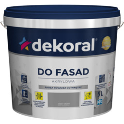 Farba akrylowa fasadowa Polinit jasny grafit 5 l