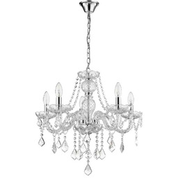 Lampa wisząca Cristallo 5xE14 transparentny LP-2940/5P - Light