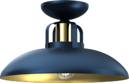 Milagro Przysufitowa lampa nowoczesna Felix plafon niebieski złoty