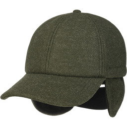 Czapka z Daszkiem i Nausznikami by Lipodo, oliwkowy,
