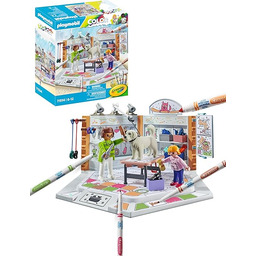 PLAYMOBIL Color 71514 Salon dla psów, kreatywne stylizacje