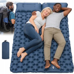 Materac Dmuchany Podwójny Samopompujący Karimata Turystyczna 200X130 CM