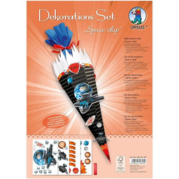 Ursus 9880018F dekoracyjny statek kosmiczny, DIN A4, zestaw