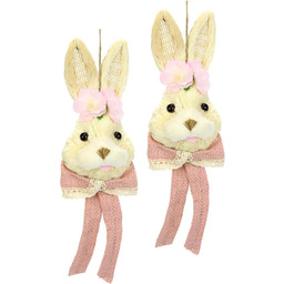 Figurka dekoracyjna z głową zająca, zając wielkanocny, wiosna,