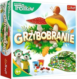 Trefl Grzybobranie Rodzinna Gra Planszowa z Bohaterami Bajki