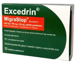 EXCEDRIN MigraStop, 20 tabletek Delfarma