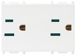 Gniazdo podwójne 2P+E, 15A, 127V, standard amerykański, 3M