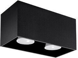 Plafon QUAD MAXI czarny SL.0381 - Sollux Sprawdź