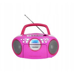 Radioodtwarzacz Magnetofon CD Blaupunkt BB16PK Usb Aux Różowy