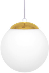 Zwisająca lampa Elmo K-5311 Kaja kulka metalowa szklana