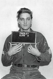 Close Up Elvis Presley plakat Mugshot zdjęcie policyjne
