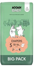 MOOMIN BABY Diapers Pieluszki ekologiczne 5 (10-16kg), 60szt.
