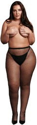 Panty with small fishnet structure.
