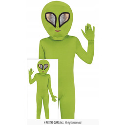 Strój Zielony Ufoludek Obcy Alien Ufo Kosmita 7-9