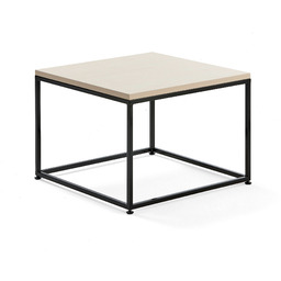 Stolik kawowy MOOD, 700x700 mm, brzoza, czarny