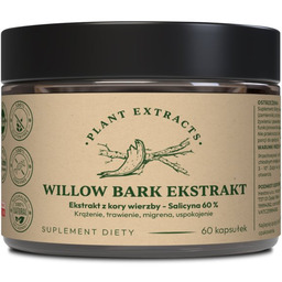 Willow bark kora wierzby Salicyna 60 % 60kaps.x500mg