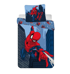 Jerry Fabrics Pościel bawełniana 160x200 Spider-Man Blue 08