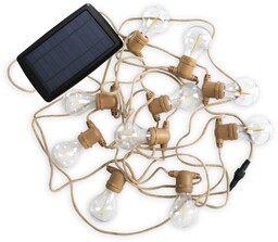 Newgarden Allegra łańcuch solarny LED kabel jutowy