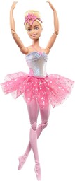 Barbie Lalka Baletnica Magiczne światełka Lalka, Blond włosy,