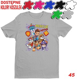 Dziecięca Koszulka Z Nadrukiem Psi Patrol Duży Wybór