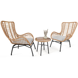 Zestaw mebli ogrodowych Sorrento - Beżowy/Jasnoszary