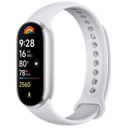 Smartband Xiaomi Mi Band 9 srebrny, AMOLED 1,62''