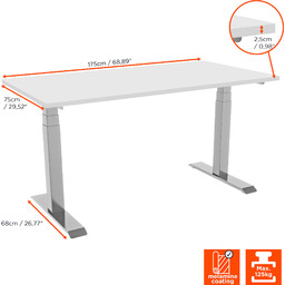 celexon Professional eAdjust-58123 biurko elektryczne z regulacją wysokości