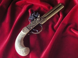 DWULUFOWY ANGIELSKI PISTOLET SKAŁKOWY Z XVIII w (K1114L)