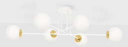 Sufitowa lampa Elmo K-5314 Kaja elegancka szklana metalowa