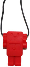 Jellystone Designs, wisiorek antystresowy, robot, czerwony, od 3