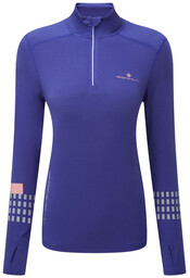 RONHILL Bluza biegowa damska AFTERHOURS 1/2 ZIP granatowa