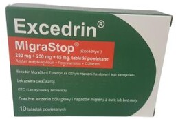 EXCEDRIN MigraStop, 10 tabletek Delfarma