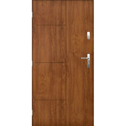 Drzwi zewnętrzne LUNA Złoty dąb 90 lewe