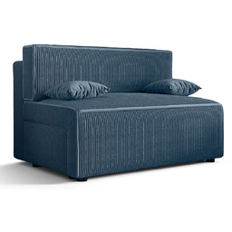 Edinos Niebieska tapicerowana sofa rozkładana K4-H47