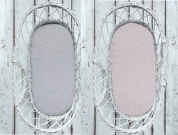 Prześcieradło Do Gondoli 2-Pak Jasny Szary/Róż