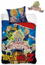 Pościel młodzieżowa 140x200 dragonball bawełna postacie anime son