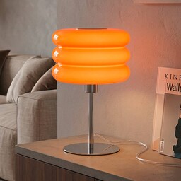 EGLO Lampa stołowa Tortora, żółty / pomarańczowy, salon
