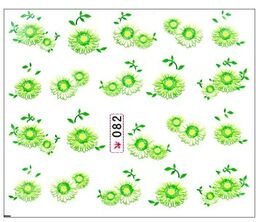 Naklejki wodne do paznokci kwiaty Nr 082