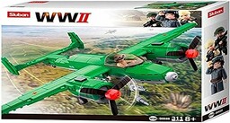 Sluban Klemmbausteine SL95559, WWII - aliancki bomber (312