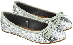 Baletki baleriny dziecięce B740700 srebrne