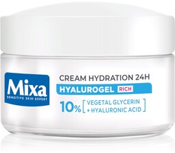 Mixa Hyalurogel, bogaty krem intensywnie nawilżający 24h, 50ml