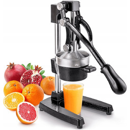 RĘCZNA WYCISKARKA DO CYTRUSÓW OWOCÓW CIĘŻKA SOLIDNA CZARNA