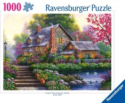 Ravensburger PUZZLE 1000 ROMANTYCZNY DOMEK NA WSI