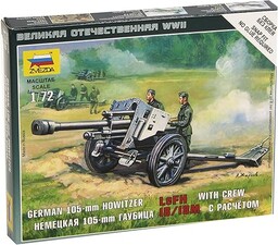 Zvezda 6121 1:72 Deutsche Haubitze leFH-18 zestaw modelarski,
